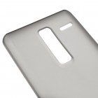 LG Zero (H650E) kieto silikono TPU skaidrus pilkas dėklas - nugarėlė