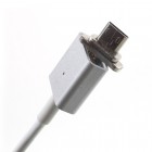 Magnetinis micro usb baltas laidas 1 metras
