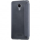 Meizu m3 note pilkas odinis atverčiamas Nillkin Sparkle dėklas