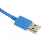 Micro usb šviesiai mėlynas laidas 1 m. (kabelis)