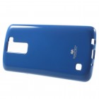 LG K8 mėlynas Mercury kieto silikono (TPU) dėklas - nugarėlė
