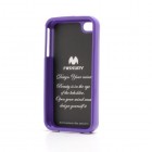 Mercury TPU kieto silikono violetinis Apple iPhone 4S dėklas - nugarėlė