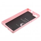 Huawei P8 Lite Mercury šviesiai rožinis kieto silikono TPU dėklas - nugarėlė