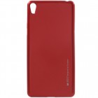Sony Xperia E5 Mercury raudonas kieto silikono tpu dėklas - nugarėlė