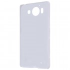 Microsoft Lumia 950 Nillkin Frosted Shield baltas plastikinis dėklas + apsauginė ekrano plėvelė