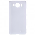 Microsoft Lumia 950 Nillkin Frosted Shield baltas plastikinis dėklas + apsauginė ekrano plėvelė