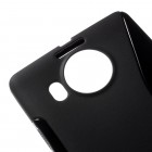Microsoft Lumia 950 XL kieto silikono TPU juodas dėklas - nugarėlė