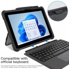 Microsoft Surface Pro 11, 10, 9 sustiprintos apsaugos skaidrus, permatomas dėklas - nugarėlė