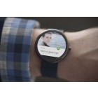 „Motorola“ Moto 360 pilkas išmanusis laikrodis (smartwatch) su odiniu dirželiu