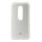 Motorola Moto G 3 kartos (Gen 3) baltas Mercury kieto silikono (TPU) dėklas