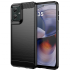 Motorola Moto G55 5G „Carbon“ kieto silikono TPU juodas dėklas - nugarėlė