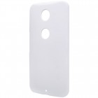 Motorola Nexus 6 Nillkin Frosted Shield baltas plastikinis dėklas + apsauginė ekrano plėvelė