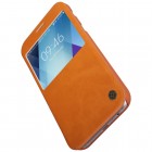 Prabangus „Nillkin“ Qin serijos rudas odinis atverčiamas Samsung Galaxy A5 (2017) A520 dėklas - knygutė