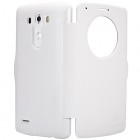 Nillkin Fresh LG G3 atverčiamas baltas odinis dėklas - knygutė