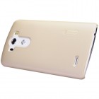 Nillkin Frosted Shield LG G3 šampaninis plastikinis dėklas + apsauginė ekrano plėvelė