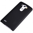 Nillkin Frosted Shield LG G3 juodas plastikinis dėklas + apsauginė ekrano plėvelė