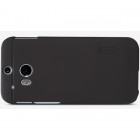 Nillkin Frosted Shield HTC One M8 juodas plastikinis dėklas + Nillkin ekrano plėvelė
