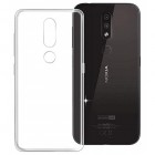 Nokia 4.2 (2019) kieto silikono TPU skaidrus dėklas - nugarėlė