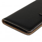 Nokia 6 atverčiamas juodas odinis Casual dėklas - piniginė