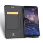 „Dux Ducis“ Skin serijos Nokia 7 Plus juodas odinis atverčiamas dėklas