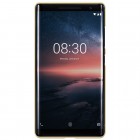 Nillkin Frosted Shield Nokia 8 Sirocco (Nokia 9) auksinis plastikinis dėklas + apsauginė ekrano plėvelė