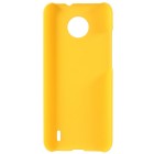 Nokia C10, C20 plastikinis geltonas dėklas (nugarėlė)
