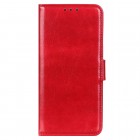 Nokia G22 atverčiamas raudonas odinis dėklas - piniginė