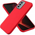 Nokia G22 Shell kieto silikono (TPU) dėklas raudonas - nugarėlė