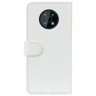 Nokia G50 baltas odinis atverčiamas dėklas - knygutė