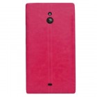 Nokia Lumia 1320 atverčiamas rožinis odinis dėklas - piniginė 