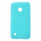 Nokia Lumia 530 (530 DS) mėlynas kieto silikono (TPU) dėklas - nugarėlė