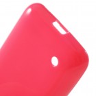 Nokia Lumia 530 (530 DS) raudonas kieto silikono (TPU) dėklas - nugarėlė
