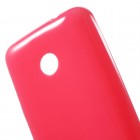 Nokia Lumia 530 (530 DS) raudonas kieto silikono (TPU) dėklas - nugarėlė