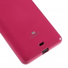 Microsoft Lumia 535 tamsiai rožinis Mercury kieto silikono (TPU) dėklas