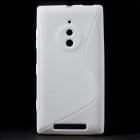 Nokia Lumia 830 kieto silikono TPU baltas dėklas - nugarėlė