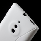 Nokia Lumia 830 kieto silikono TPU baltas dėklas - nugarėlė