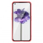 Nothing Phone 1 5G Fashion skaidrus rožinės spalvos apvadais kieto silikono (TPU) dėklas