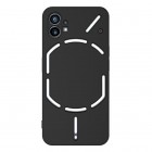 Nothing Phone 1 5G Shell kieto silikono (TPU) dėklas juodas - nugarėlė