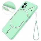Nothing Phone 1 Shell kieto silikono (TPU) dėklas žalias - nugarėlė