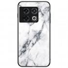 OnePlus 10 Pro „Marble“ kieto silikono TPU baltas dėklas - nugarėlė 