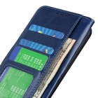 OnePlus 10T atverčiamas mėlynas odinis dėklas - piniginė