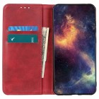 OnePlus 12 „Split“ raudonas odinis atverčiamas dėklas - knygutė