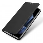 OnePlus 13 „Dux Ducis“ Skin serijos atverčiamas juodas odinis dėklas - piniginė