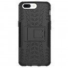 Sustiprintos apsaugos „Kickstand“ OnePlus 5 juodas kieto silikono (TPU) ir plastiko dėklas