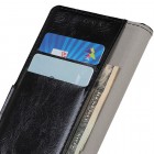 OnePlus 7 (OnePlus Seven) atverčiamas juodas odinis dėklas, knygutė - piniginė
