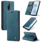 OnePlus 8 CaseMe Retro solidus atverčiamas žalias odinis dėklas - knygutė