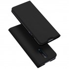 Dux Ducis Skin serijos OnePlus 8 juodas odinis atverčiamas dėklas
