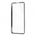 OnePlus Nord Frame sidabrinis (permatomas) magnetinis plastikinis dėklas