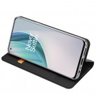 „Dux Ducis“ Skin serijos OnePlus Nord N10 5G juodas odinis atverčiamas dėklas