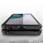 Sustiprintos apsaugos OnePlus Nord N10 5G juodas kieto silikono (TPU) ir plastiko dėklas